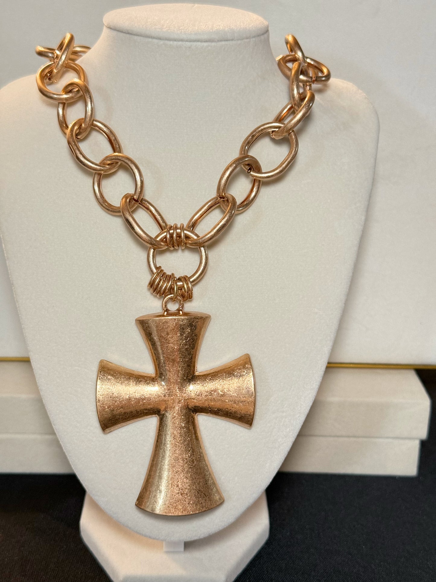 Testimony in Gold Necklace