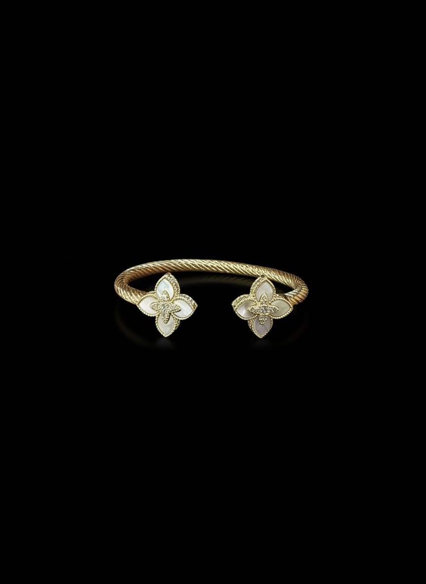 Ivory Bloom Cuff