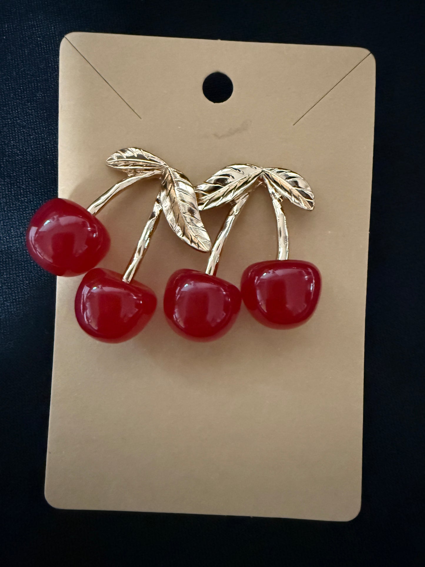Red Cherry Studs