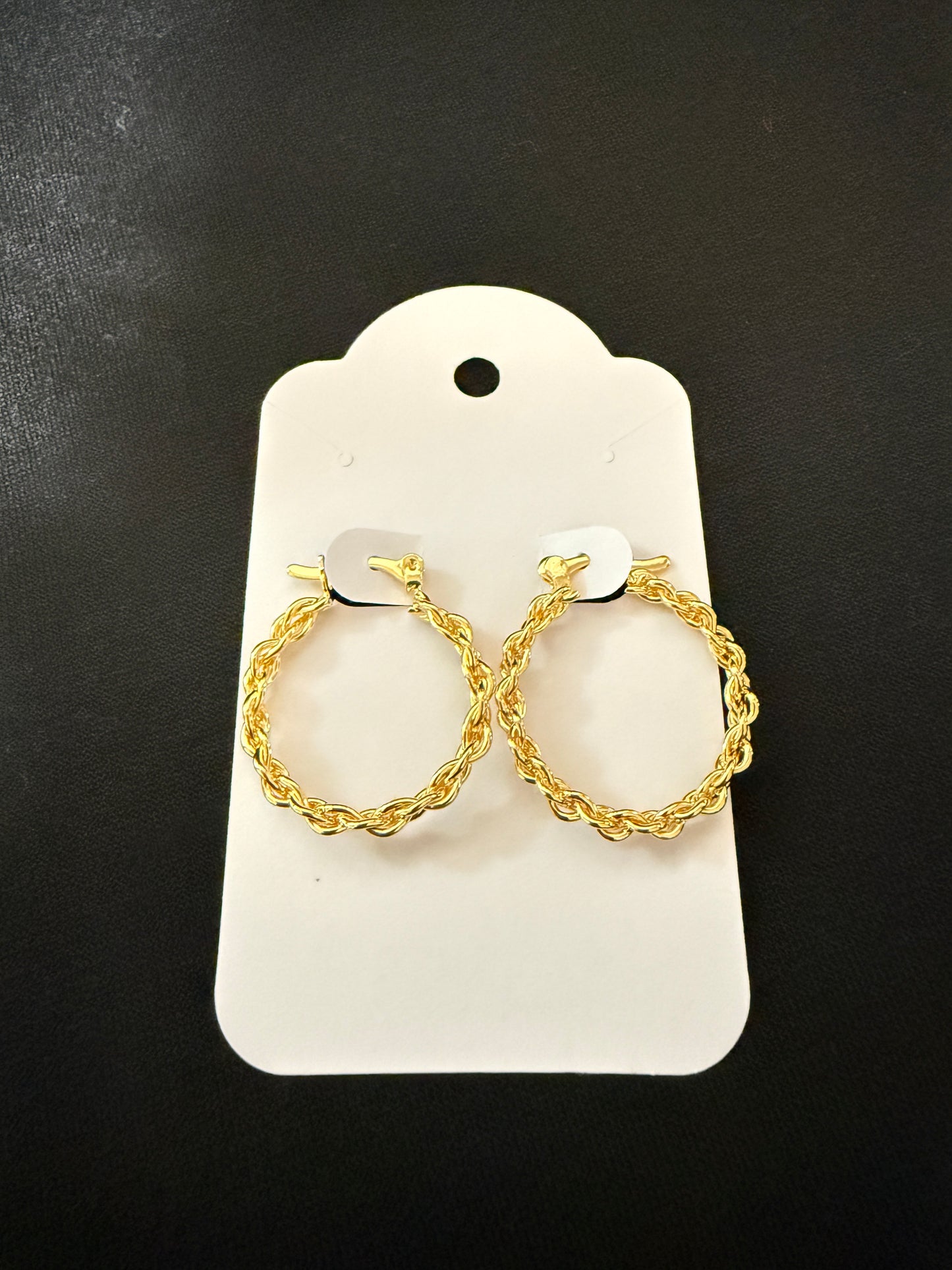 Classic Gold Rope Hoops