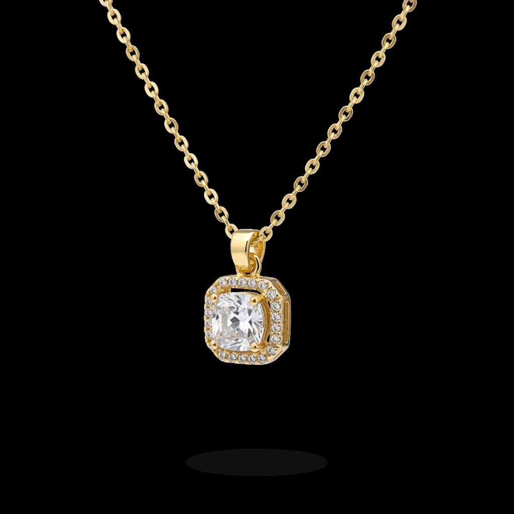 Sparkle Solitaire Necklace