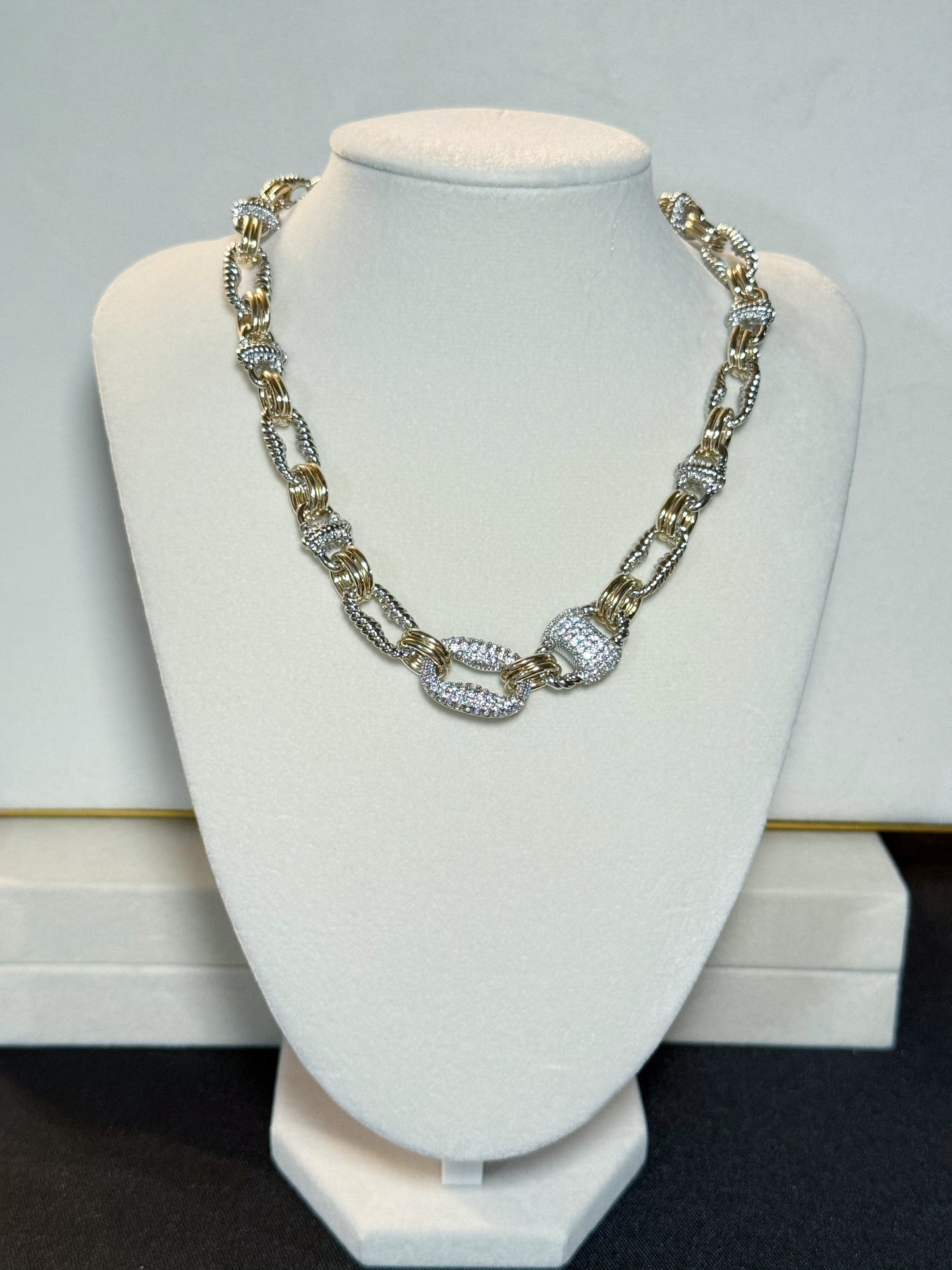 Chunky All-Pavè Necklace