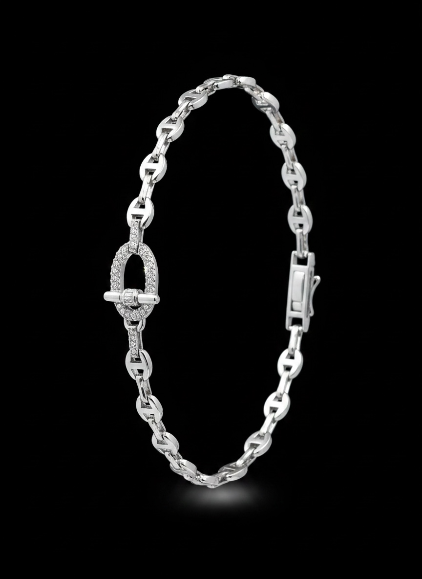 Silver Lining Toggle Bracelet