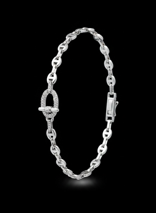 Silver Lining Toggle Bracelet