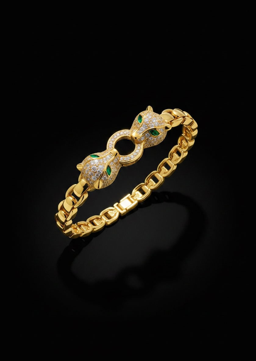 Emerald Panther Bracelet