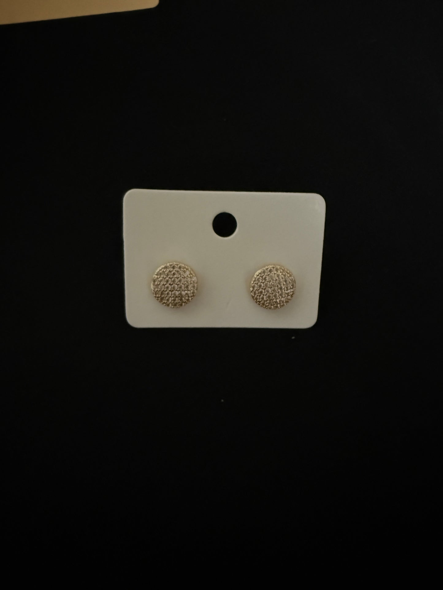 Pavé Button Studs