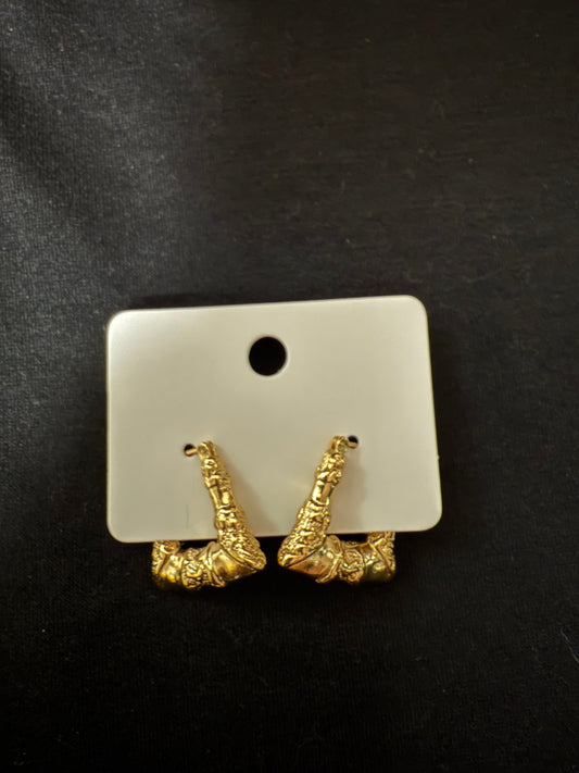 Gold Armor Hoops