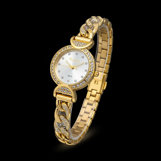 Golden Legacy Crystal Link Watch