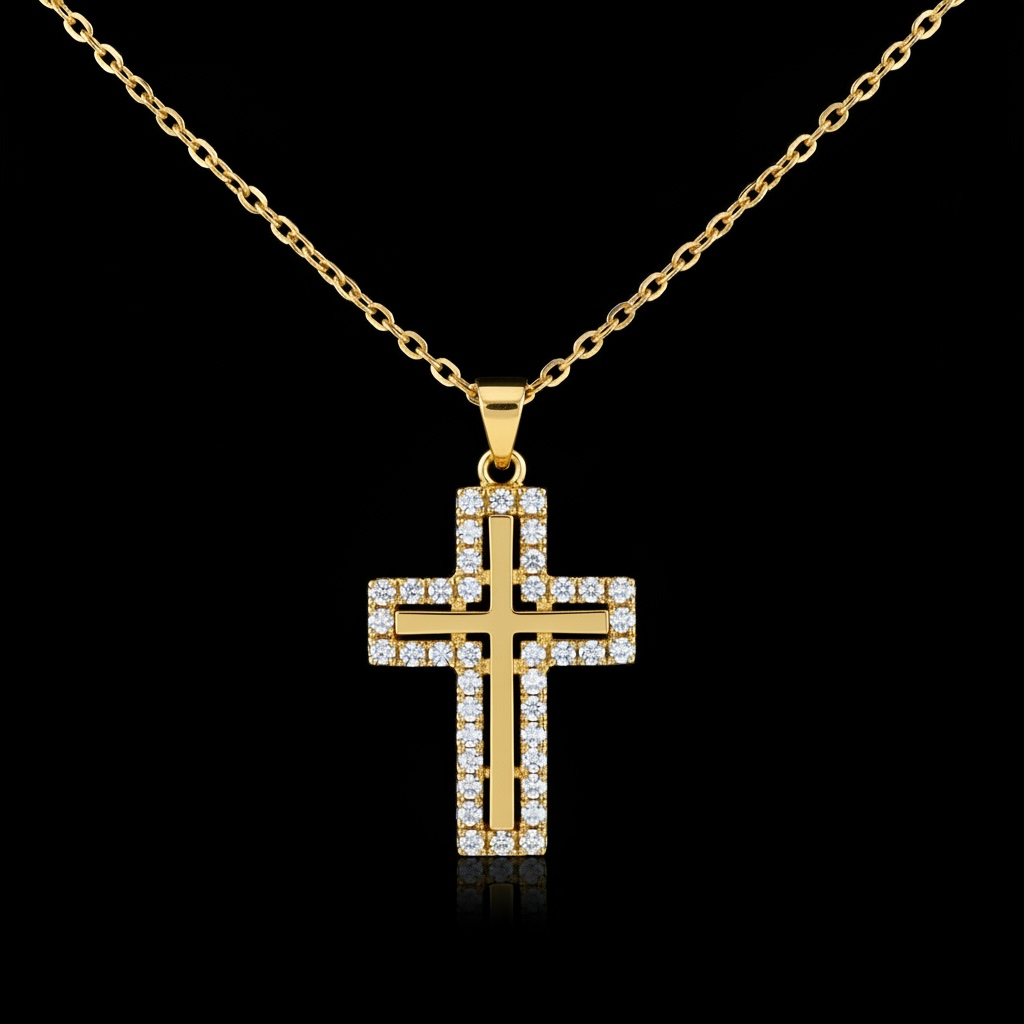 Faith & Sparkle Cross Necklace